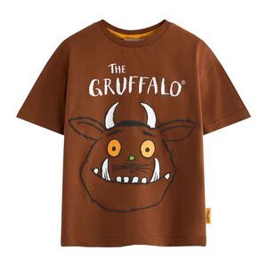 The Gruffalo Childrens/Kids Big Face Short-Sleeved T-Shirt / Brown